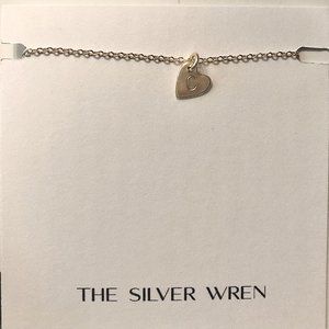 Cute gift for Valentine's! Tiny gold heart Initial 'C' Necklace Brand new boxed